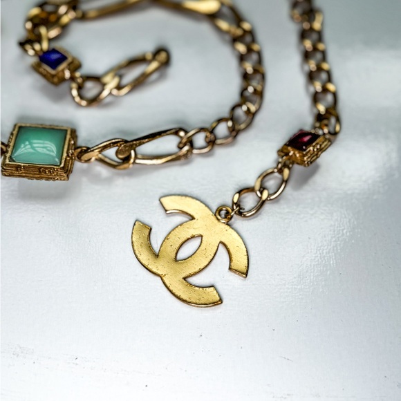 Vintage Chanel 2002 Métiers d’Art CC Gold Link Belt (No Clasp)